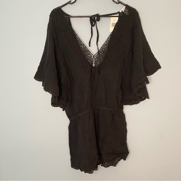 Revolve Eberjey Sol Liberty Size S/M Crochet Boho Romper Coverup NWT Retail $169 - Picture 7 of 10